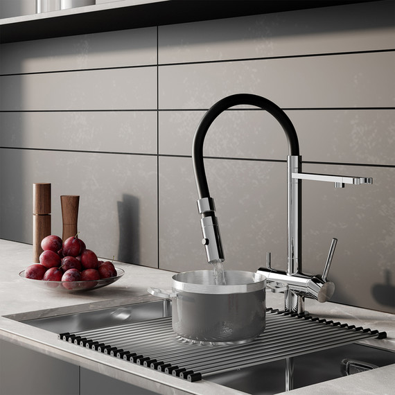 Смеситель для кухни Iddis Ace ACESBFFi05, хром/чёрный - фото 12