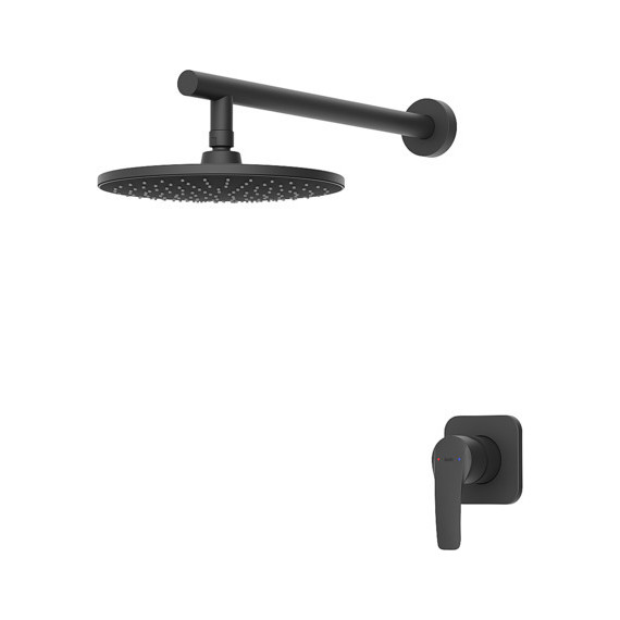 Душевая система для душа Iddis Optima Home OPHBL01i66, матовый черный - фото 