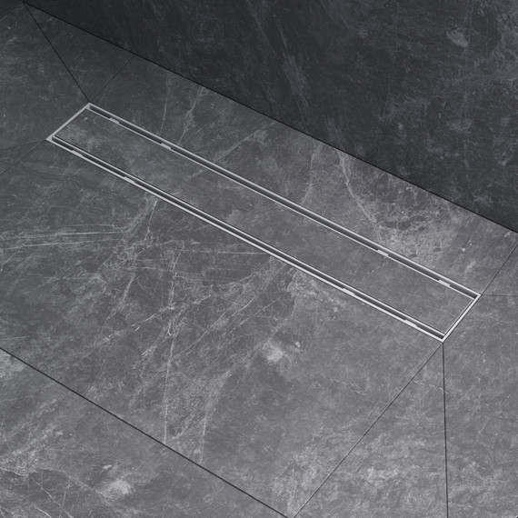 Душевой трап (лоток) 50 AM.PM PrimeFlow W02SC-U11-050-04SB комбинированный затвор со стальной матовой решеткой под плитку, Цвет производителя: хром, Размер трапа: 500 - фото 5