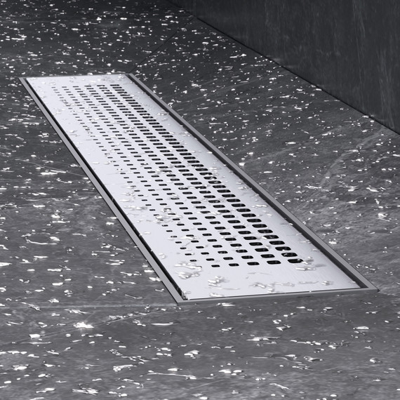 Душевой трап (лоток) 50 AM.PM PrimeFlow W02SC-P11-050-01SB комбинированный затвор со стальной матовой решеткой - фото 