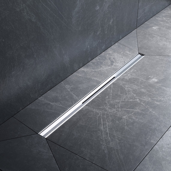 Душевой трап (лоток) 60 AM.PM MasterFlow Slim W01SC-S11-060-05SB комбинированный затвор со стальной матовой решеткой - фото 3