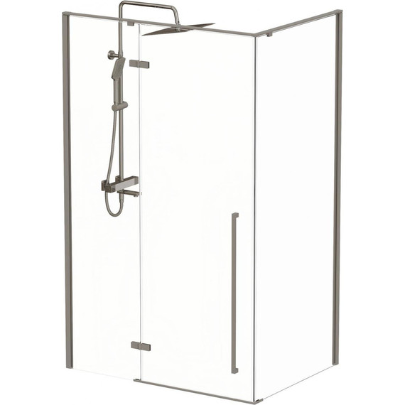 Душевое ограждение Mirsant Vog 120x90 см, серый/прозрачное - фото 2