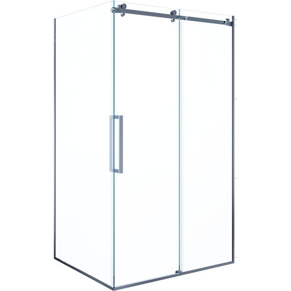 Душевое ограждение Mirsant Vector 120x90 см, (стекло 8 мм), хром/прозрачное - фото 