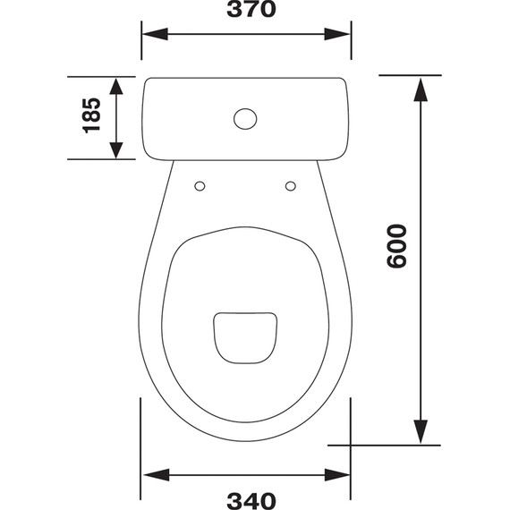 Унитаз-компакт Оскольская керамика Суперкомпакт Стандарт (горизонтальный выпуск) с полипропиленовой крышкой 44901110522 - фото 6