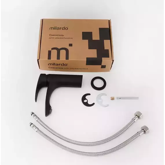 Смеситель для раковины Milardo Rora RORBL00M01, чёерный матовый - фото 4