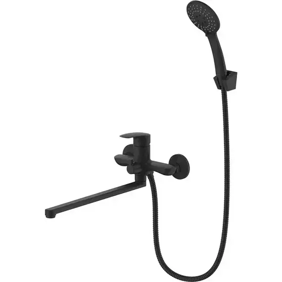 Смеситель для ванны Milardo Rora RORBL00M10, чёрный матовый - фото 