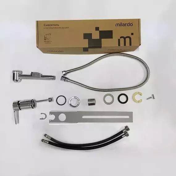 Набор для гигиенического душа Milardo Tidy 001SB00M08 устанавливаемый на унитаз - фото 4