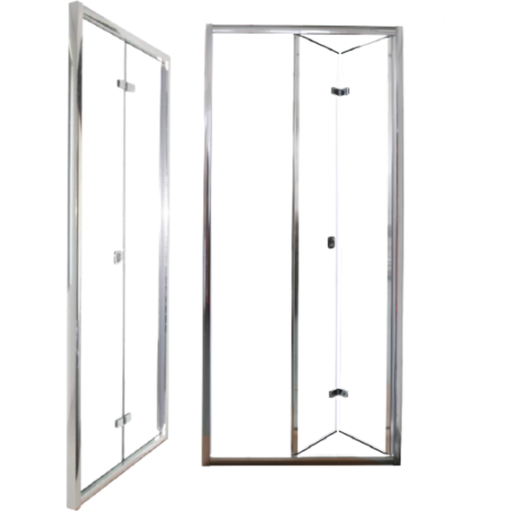 Душевая дверь CeruttiSpa 90 см BELLA D91T, хром/прозрачное - фото 2