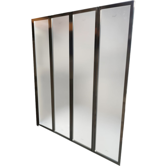 Шторка для ванны CeruttiSpa 130 см Bouna, хром/матовое - фото 5