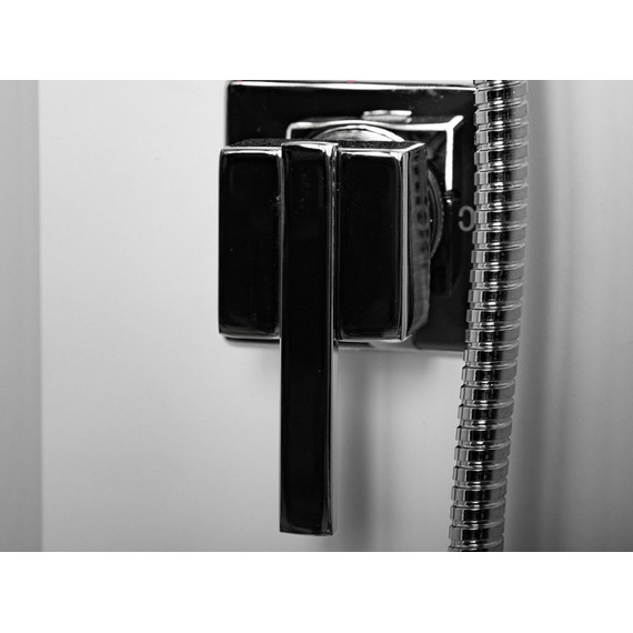 Душевая кабина CeruttiSpa 90х90 см Bella T, хром/прозрачное - фото 7