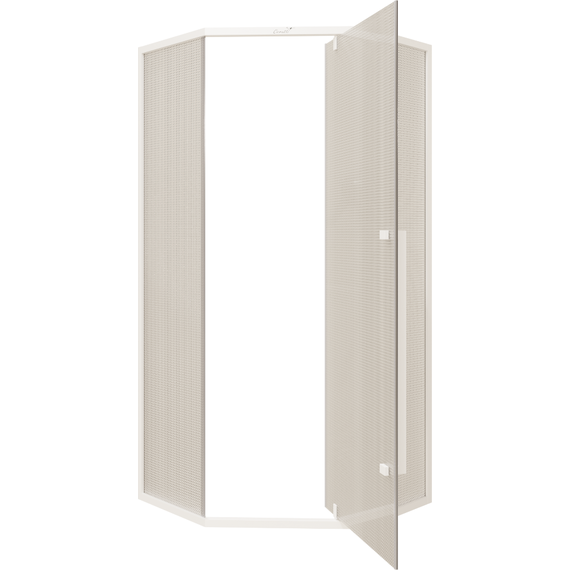 Душевое ограждение CeruttiSpa 90х90 см C3AWD, белый/матовое - фото 7