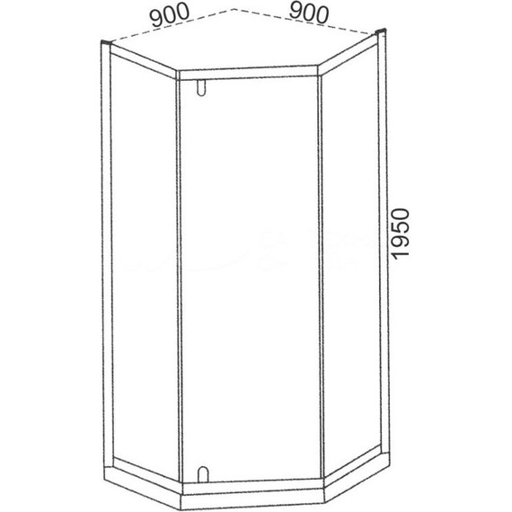 Душевое ограждение CeruttiSpa 90х90 см C3AW, белый/прозрачное - фото 8