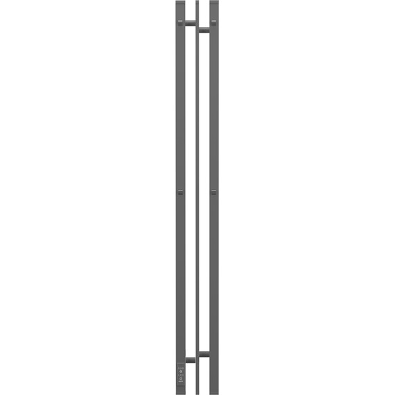 Полотенцесушитель электрический Point Фрея П2 100x1200 мм PN20712B (возможность скрытого подключения) L, чёрный - фото 