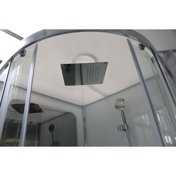 Душевая кабина CeruttiSpa 100х100 см VIVA101, хром/прозрачное (безсиликоновая сборка) - фото 2