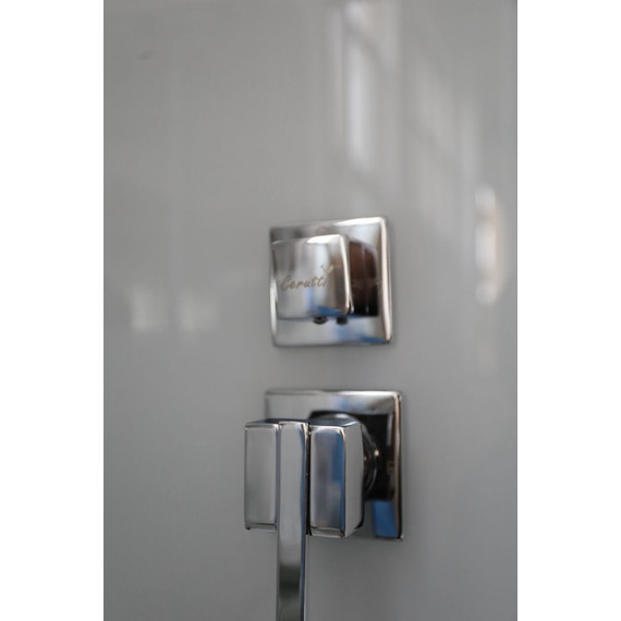 Душевая кабина CeruttiSpa 100х100 см VIVA101, хром/прозрачное (безсиликоновая сборка) - фото 5