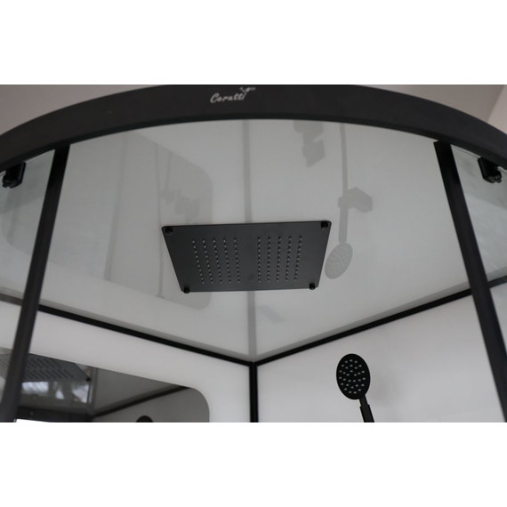 Душевая кабина CeruttiSpa 100х100 см Viva101B (безсиликоновая сборка) чёрный/прозрачное - фото 2