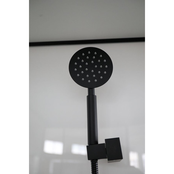 Душевая кабина CeruttiSpa 100х100 см Viva101B (безсиликоновая сборка) чёрный/прозрачное - фото 3