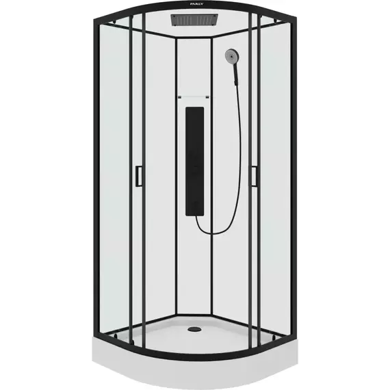 Душевая кабина Parly 90х90 см AMI, чёрный/прозрачное - фото 4