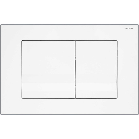 Кнопка смыва Azario AZ-001.01, белый глянцевый - фото 