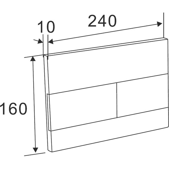 Кнопка смыва Azario AZ-013.0, белый глянцевый - фото 2
