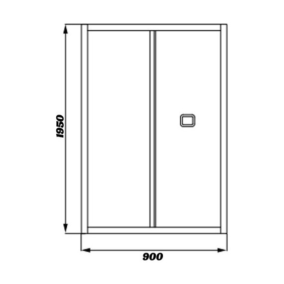 Душевая дверь CeruttiSpa 90 см BELLA D91T, хром/прозрачное - фото 6