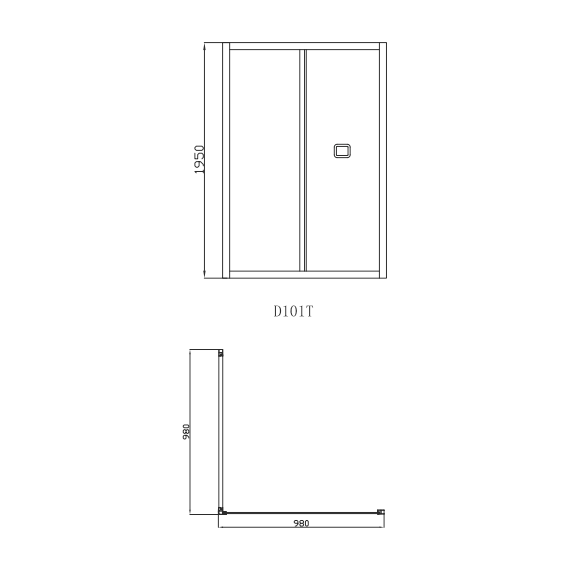 Душевая дверь CeruttiSpa 100 см BELLA D101T, хром/прозрачное - фото 6