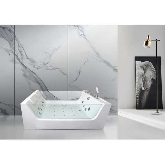Ванна гидромассажная CeruttiSpa C-454A 170х120 см - фото 