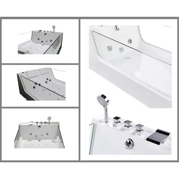 Ванна гидромассажная CeruttiSpa C-454A 170х120 см - фото 12