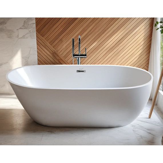 Ванна отдельностоящая CeruttiSpa 170x80 см MIMI170MW CT10504 - фото 