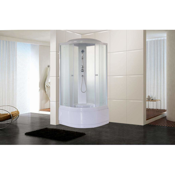 Душевая кабина Parly 100х100 см EF1021, белый/матовое - фото 3