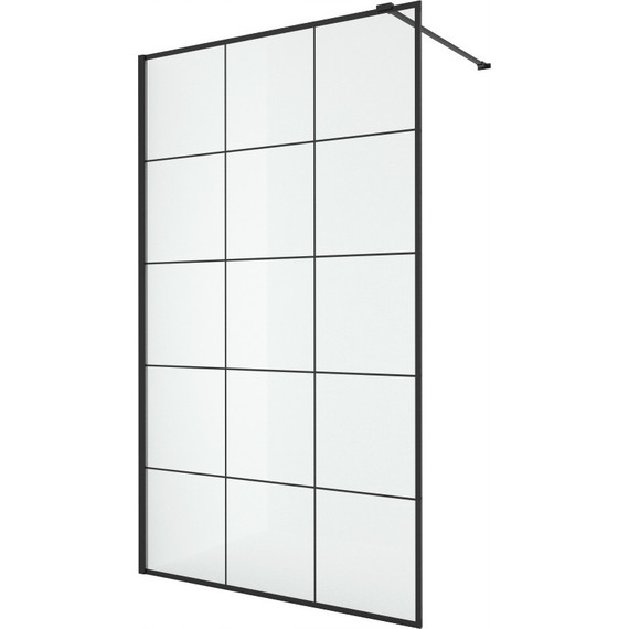 Душевая перегородка CeruttiSpa MUZA T100 100х195 см, чёрный/прозрачное - фото 5