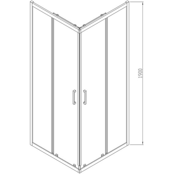 Душевое ограждение Vincea Alpha 100x100 см VSS-3AL100CLG, брашированное золото/прозрачное - фото 3