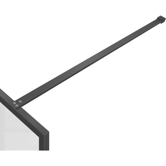 Душевая перегородка Vincea Walk in HP Art 70 см VSW-1HP700FLB (стекло 8 мм) с кронштейном в комплекте, чёрный матовый/матовое - фото 6