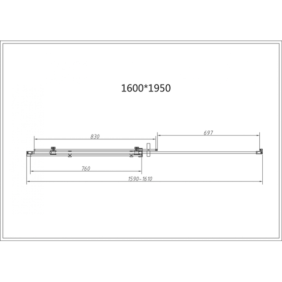 Душевое ограждение Vincea Como-N 160x90 см VSR-4CN9016CLB (стекло 8 мм) чёрный/прозрачное - фото 8