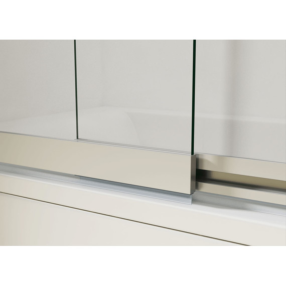 Шторка для ванны Vincea VSB-1E 100 см VSB-1E100CLGM, чёрный/прозрачное - фото 6