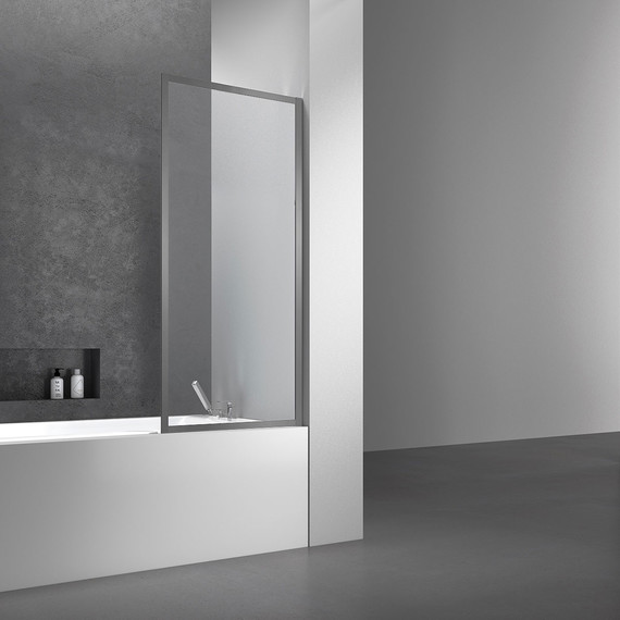 Шторка для ванны Vincea 70 см VSB-41700CLGM, чёрный/прозрачное - фото 