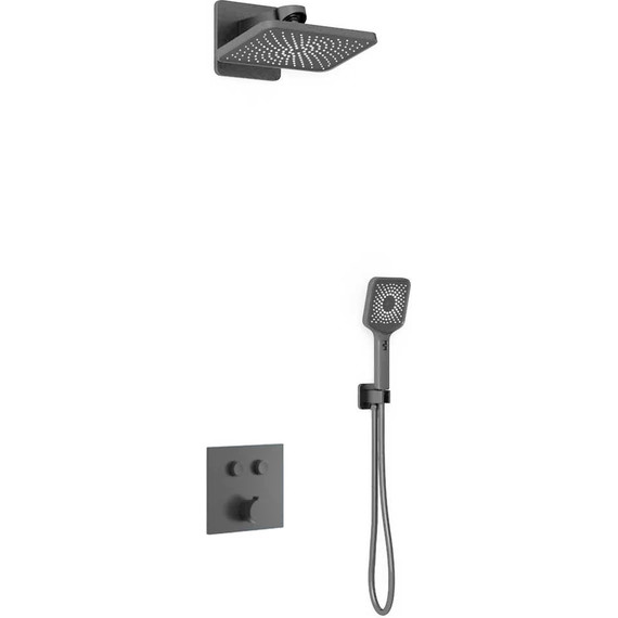 Душевая система для душа Vincea VSFW-421I4GM, вороненая сталь - фото 2