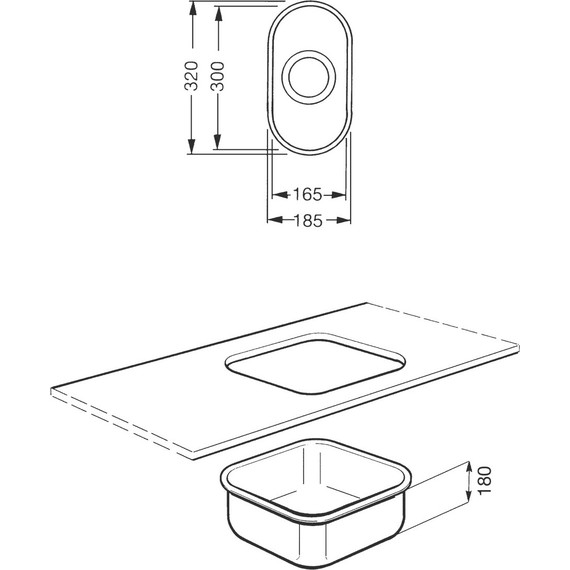 Кухонная мойка Smeg UM16 18, 0,7 мм нержавеющая сталь - фото 3