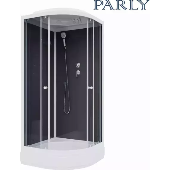 Душевая кабина Parly Classic 85х85 см CM86, белый/тонированное - фото 4