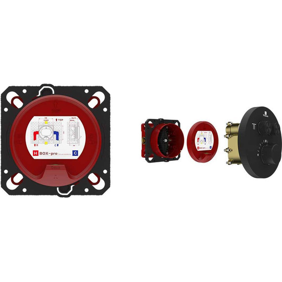 Смеситель для душа с термостатом Vincea VSCV-322T-MMB (со скрытой частью) матовый черный - фото 4