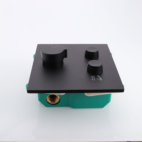 Смеситель для душа Vincea VSCV-421MB (со скрытой частью) матовый черный - фото 2