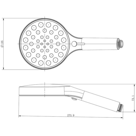 Ручной душ со шлангом Vincea VSHN-3I2HMB, черный матовый - фото 11