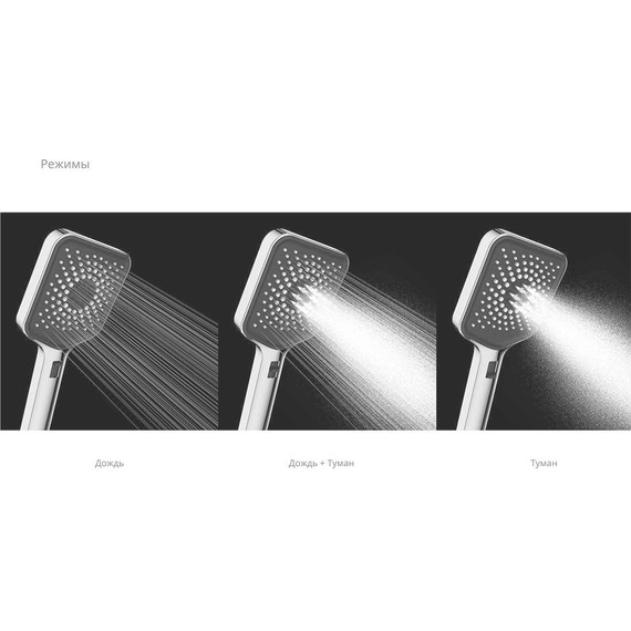 Ручной душ со шлангом Vincea VSHN-3I4HGM, вороненная сталь - фото 2