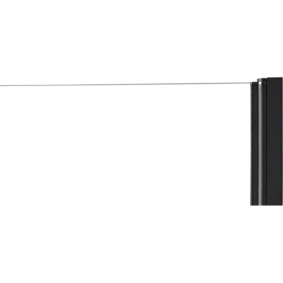 Душевая дверь Parly 90 см DE90B, чёрный/прозрачное - фото 5