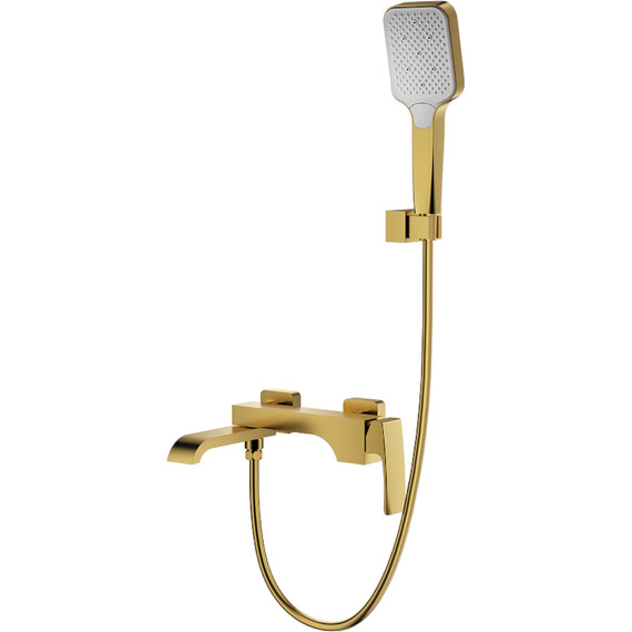 Смеситель для ванны Raglo R02.30.03, сатин золотой - фото 