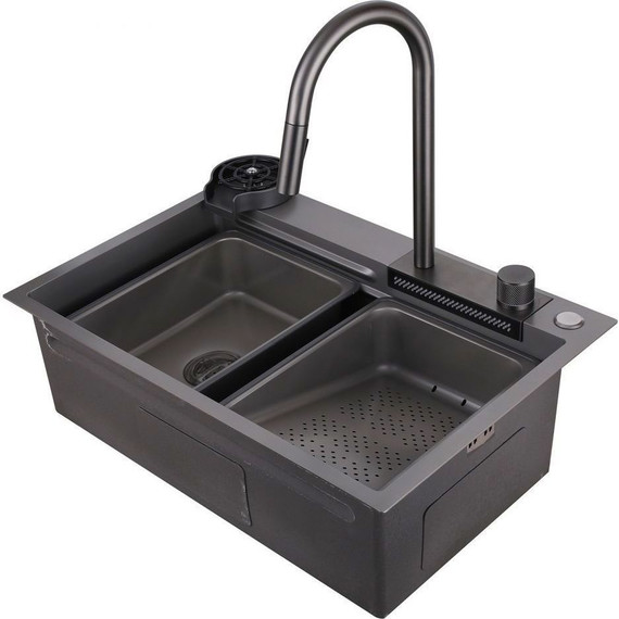 Кухонная мойка Abber Wasser Kreis AF2194NG, никель, Цвет производителя: никель - фото 2