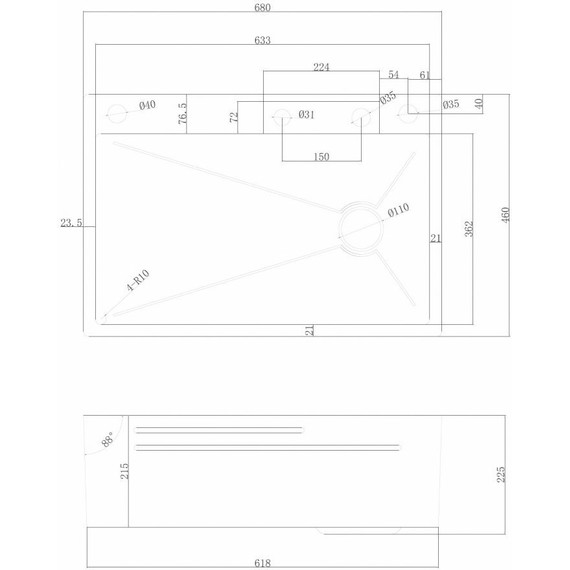 Кухонная мойка Abber Wasser Kreis AF2194SP, сатин, Цвет производителя: сатин - фото 4