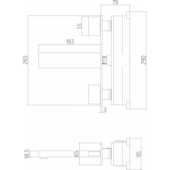 Смеситель для раковины настенный Abber Daheim AF82122NG (со скрытой частью) никель, Цвет производителя: никель - фото 3