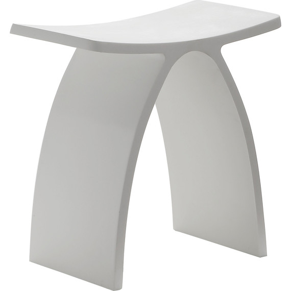 Стул для душевых кабин Abber Stein AS1639, белый матовый - фото 