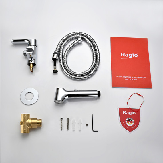 Набор для гигиенического душа Raglo R03.52 (со скрытой частью) хром - фото 9